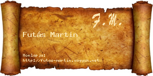 Futás Martin névjegykártya